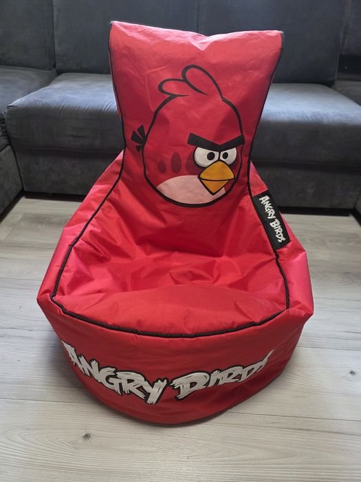 Pufa, pufa, worek, fotel angry birds
