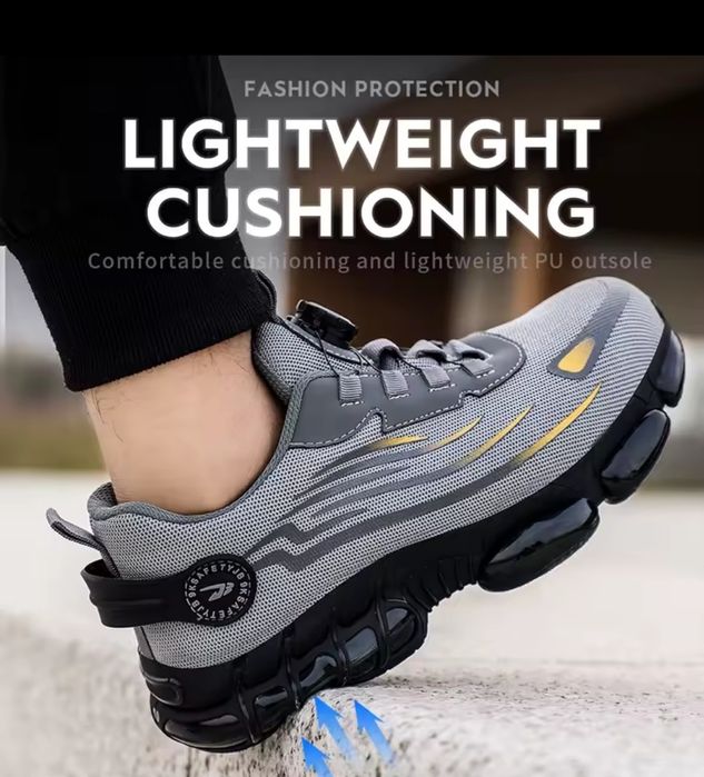 Робоче взуття .Чоловічі кросівки з посиленим захистом носка  спорт