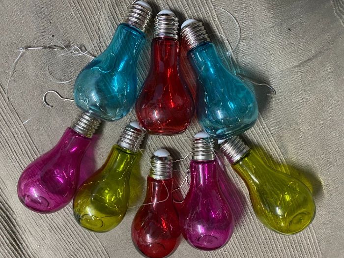 Lampadas grandes coloridas