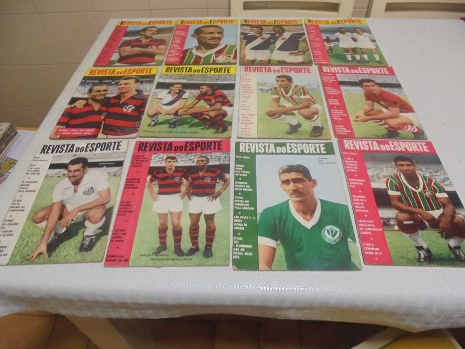 Revista do Esporte - lote de revistas brasileiras de futebol anos 60