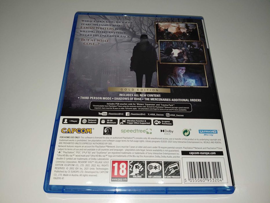 ps5 RESIDENT EVIL VILLAGE GOLD EDITION akcja horror działa z goglamiVR