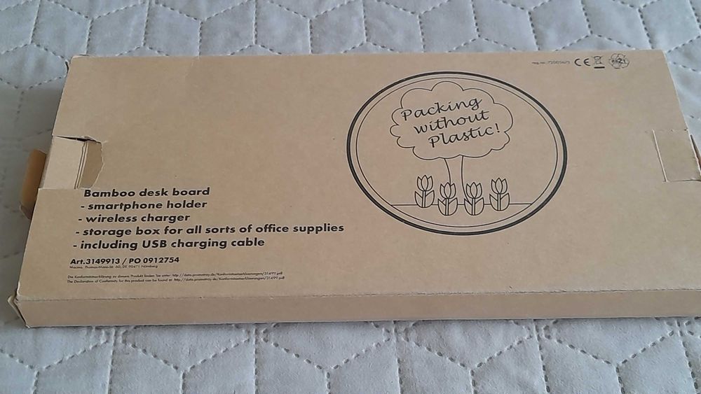 Podkładka z ładowarką indukcyjną telefonu nieużywana