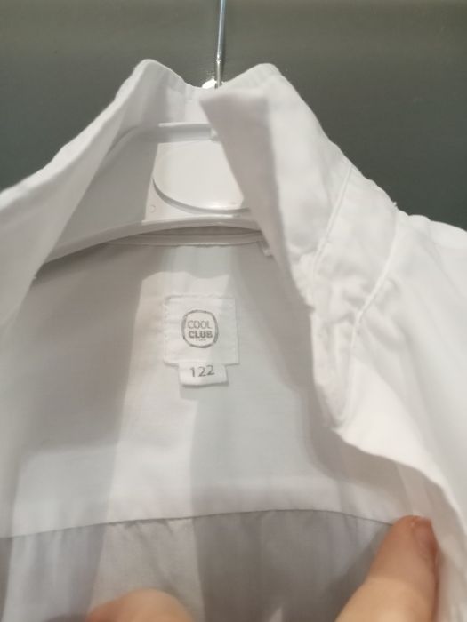 Koszula chłopięca biała 122