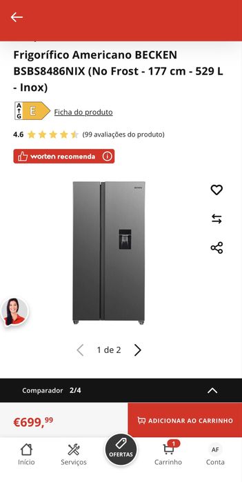 Frigorifico americano becken