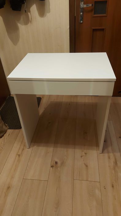 Biurko biały mat z szufladą 70 cm