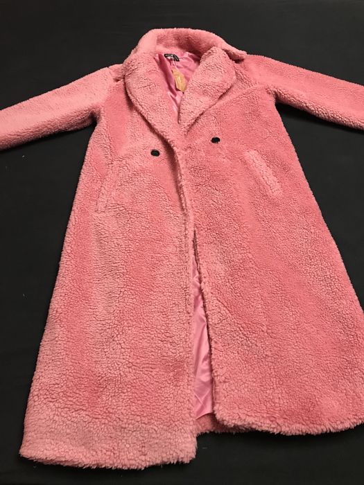 Шубка тедді рожева