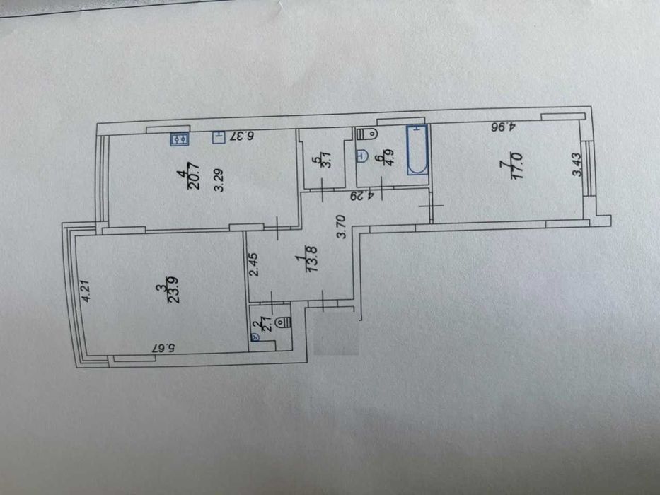Продаж 2х кімнатна квартира, RiverStone/РіверСтоун, вул.Дніпровська набережна 14.