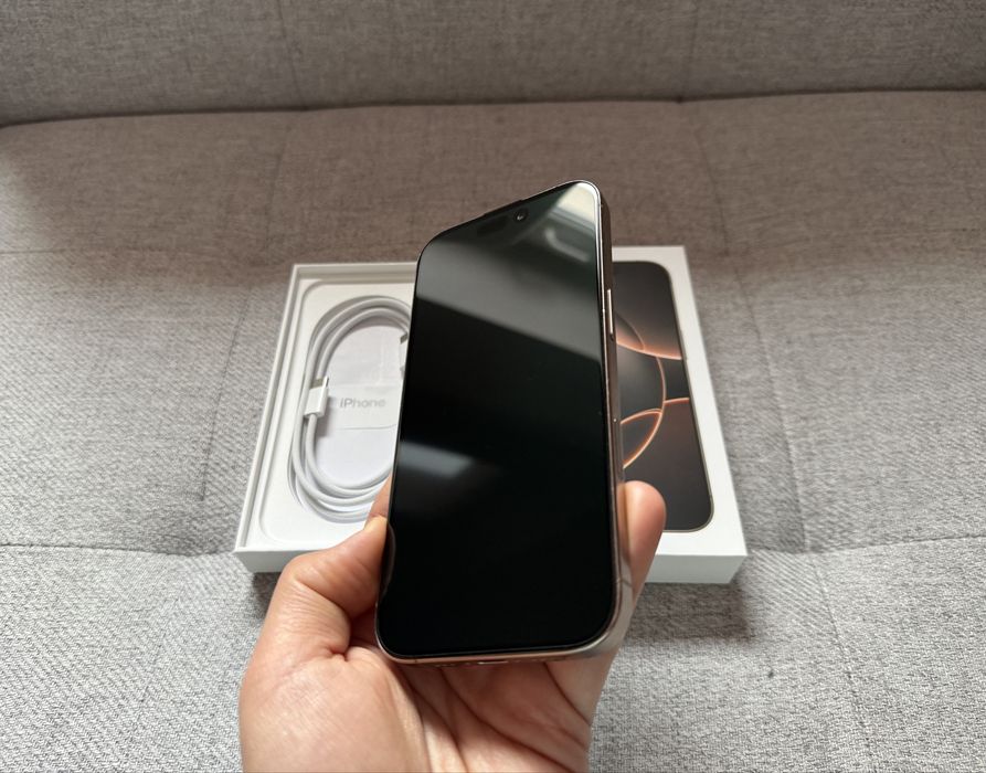  Apple iPhone 16 Pro Max 256GB Deser Titanium  I Bateria 91% I Komplet
