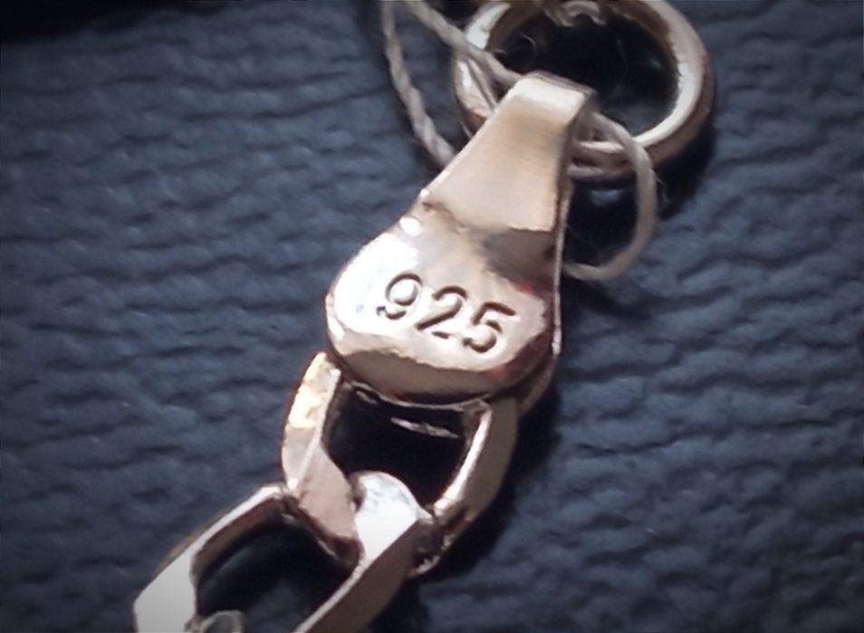 925 Posrebrzany jak Srebro Srebrny Łańcuszek Naszyjnik Pancerka 55cm