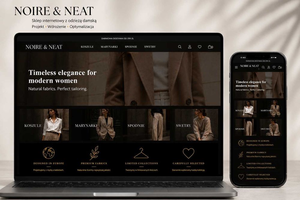 Profesjonalny sklep internetowy — Shoper, WooCommerce, Shopify