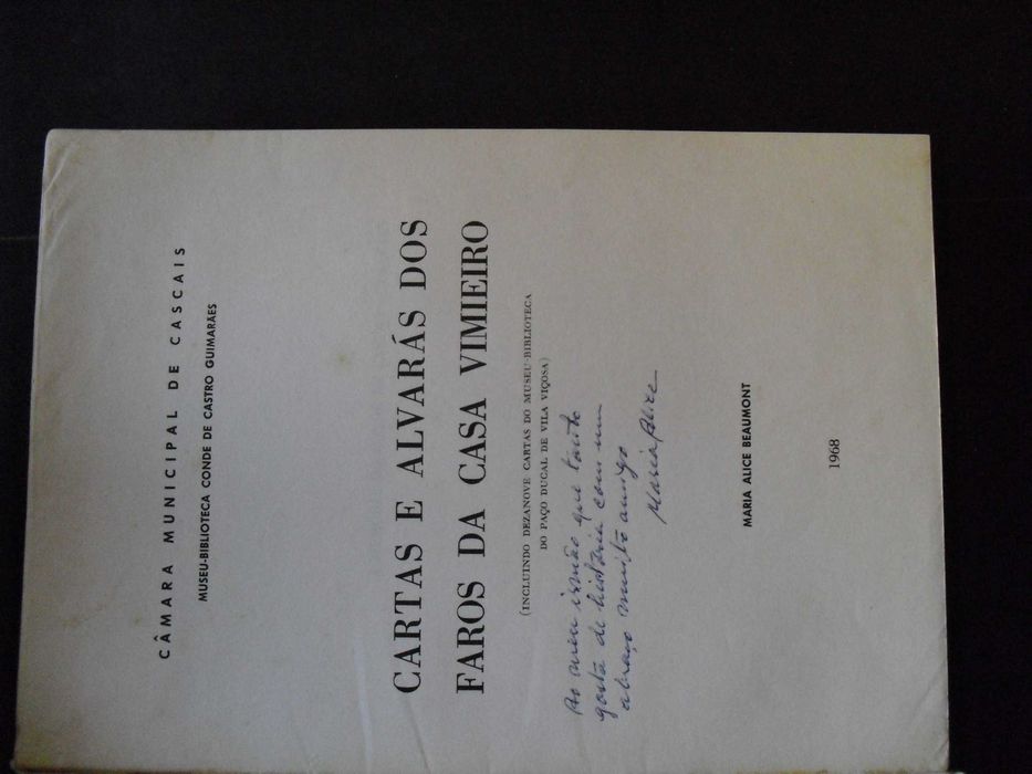 Beaumont (Maria Alice);Cartas e Alvarás dos Faros da Casa do Vimieiro