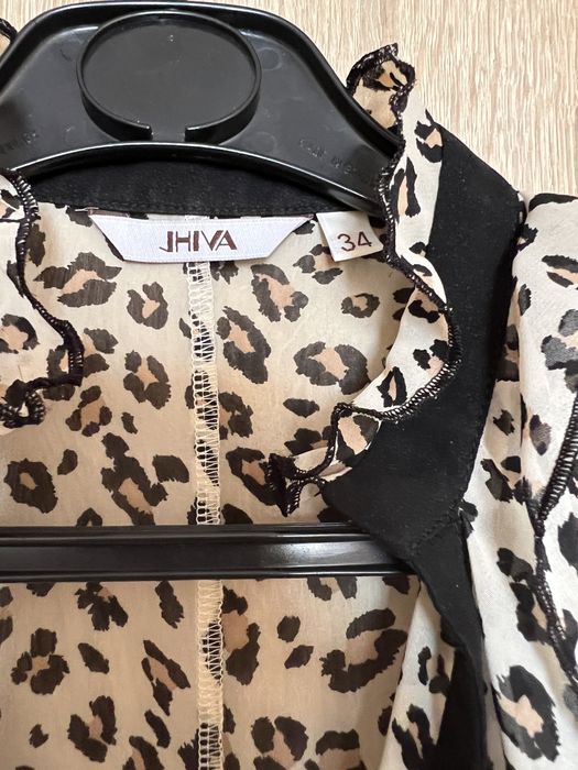 Леопардова Блуза укр.бренду JHIVA Розмір 34/XS ТЕРМІНОВО