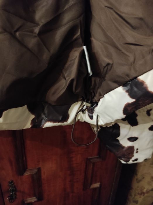 Куртка з коров’ячим 3D-принтом Осінь–початок зими | Регульований обʼєм