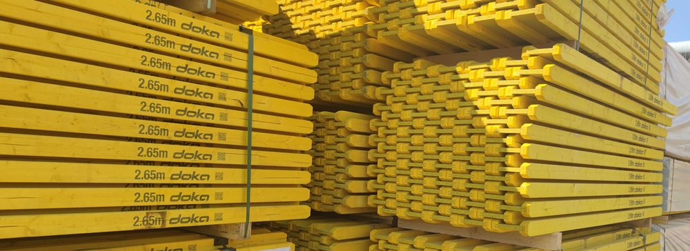 Dźwigar h20 DOKA Top Podpora Stemple Sklejki Blaty Trójnóg Głowica