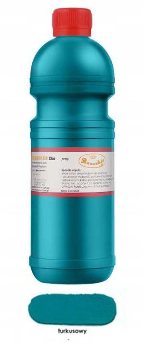 RENOSKÓR farba lakier do skóry Turkusowy 480ml