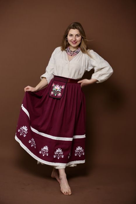 Етно спідниця з вибійкою