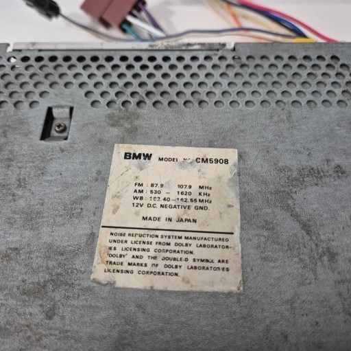 Legendarne radio BMW CM5908 alpine e30 e31 e32 e34 e36 e21 e24 e28