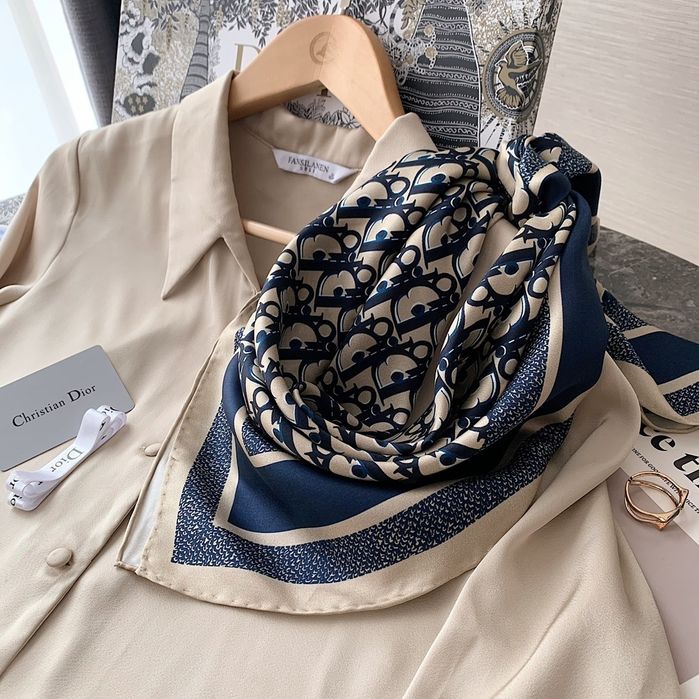 Apaszka Dior nowa granat, 90x90 cm silk