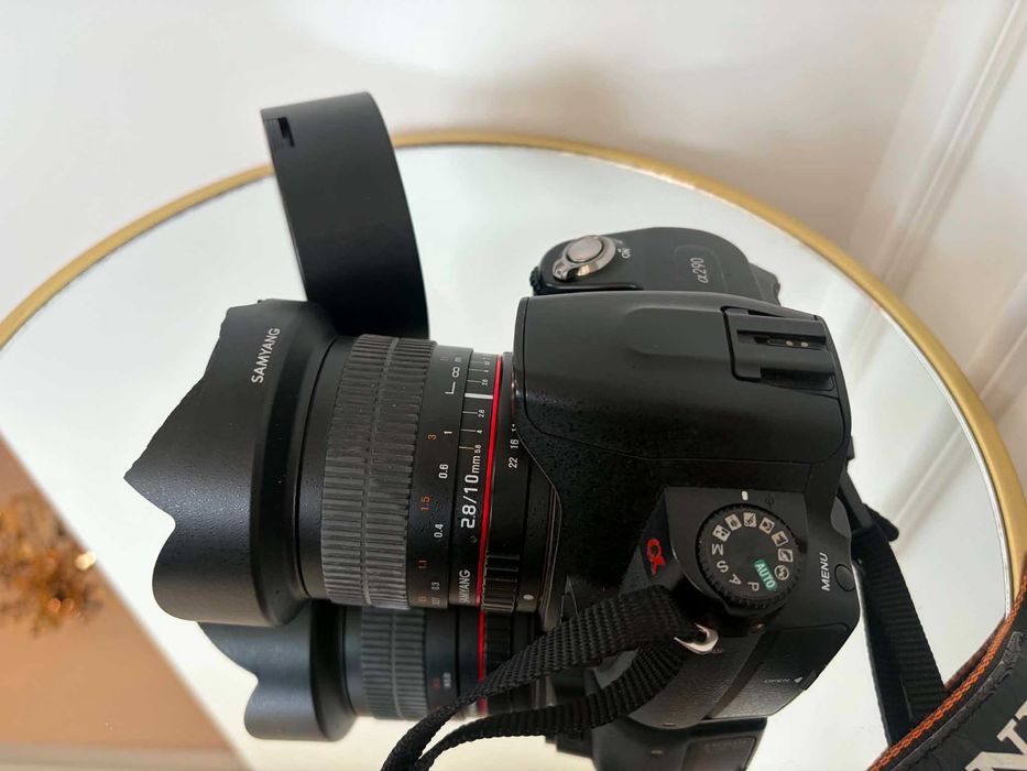 Aparat fotograficzny Sony + obiektyw
