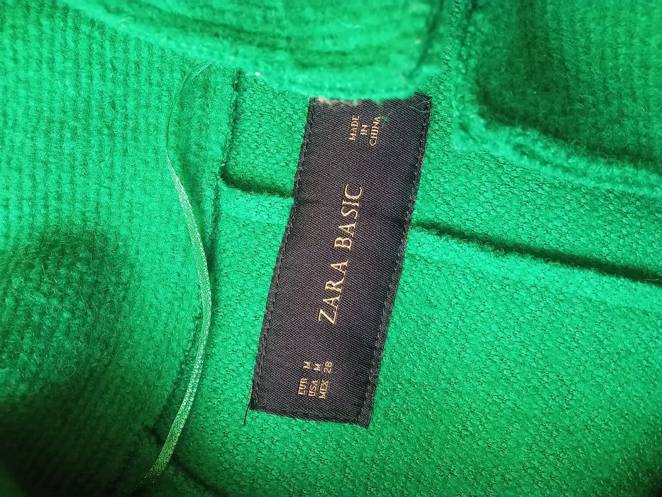 ZARA wełniany płaszcz