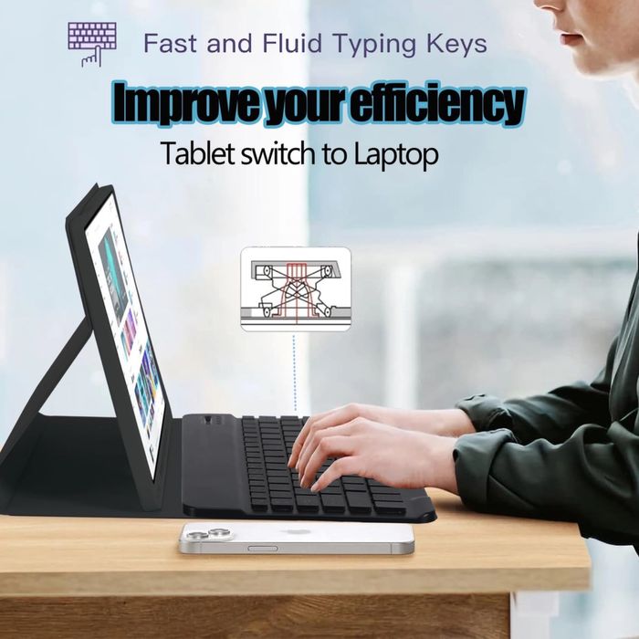 Keyboard Case for Samsung Galaxy Tab S10 FE+ / S10 FE plud