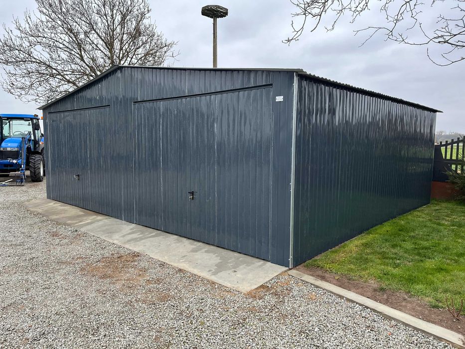 Garaż blaszany 6x5 Dwuspadowy