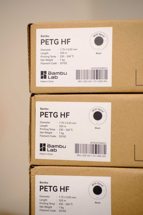Bambu lab PETG HF Black з котушкою ( with spool )