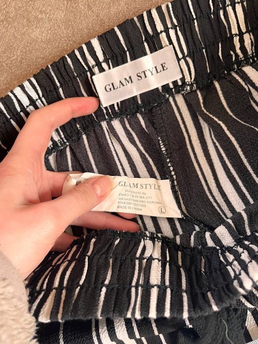 штани в смужку L