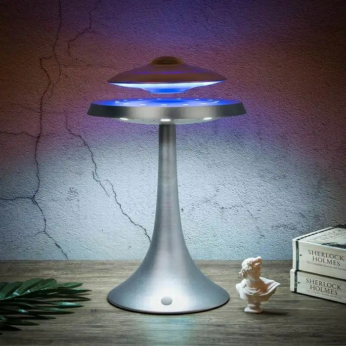 OVNI Flutuante Levita Coluna Bluetooth
