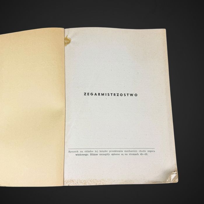 W. Podwapiński – Zegarmistrzostwo Cz. 5 Zegary Wieżowe (1952) J6/041436