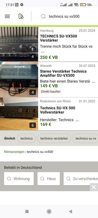 Technics Su-VХ500 (100w+100w/4ohm)