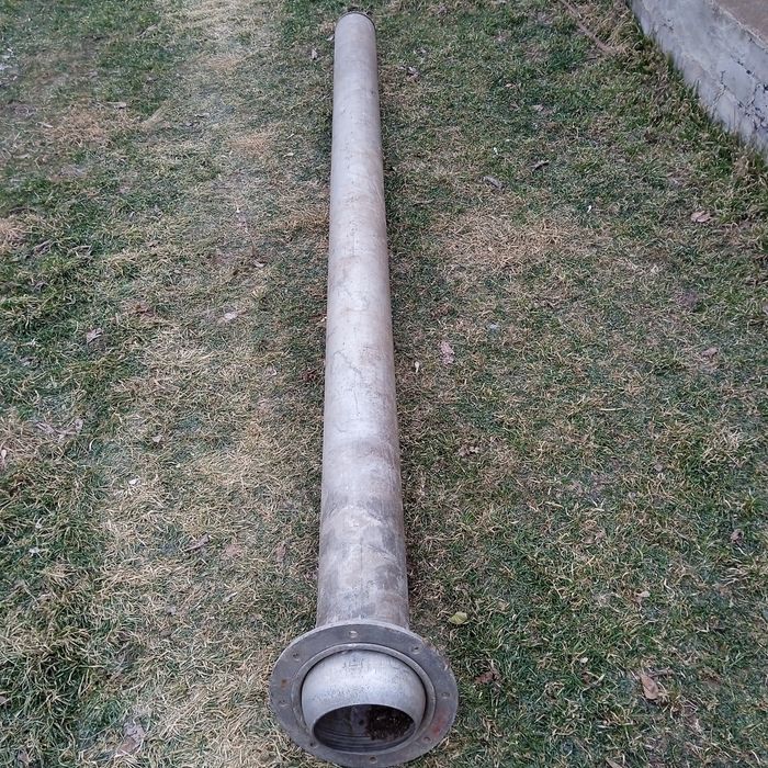 Труба алюмінієва, товстостінна, 293 см довжина, 16.4 см діаметр зовн.