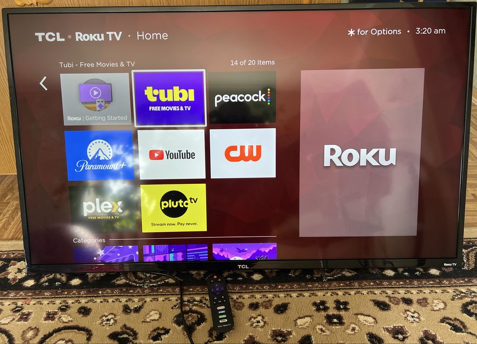 TCL 43” из США + адаптер 220В, Smart TV