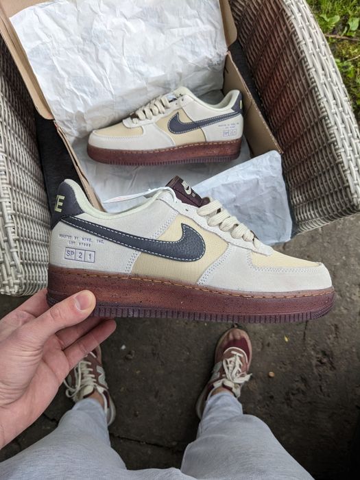 Уцінка! Кросівки Nike Air Force 1 Low SP 21 Coffee 41 26 см
