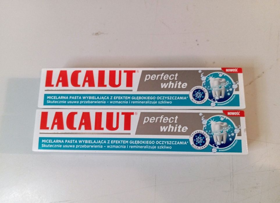 Lacalut Perfect White Pasta do zębów 75ml. 2 szt.