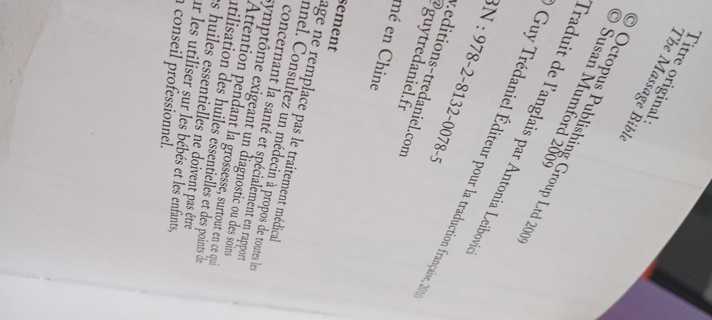 La Bible du Massage, Susan Mumford, 2009
