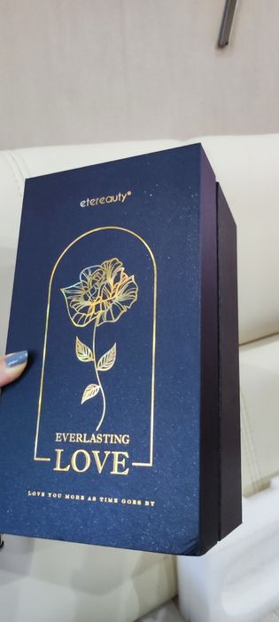 Róża w szkle  świecąca lampka  Walentynki