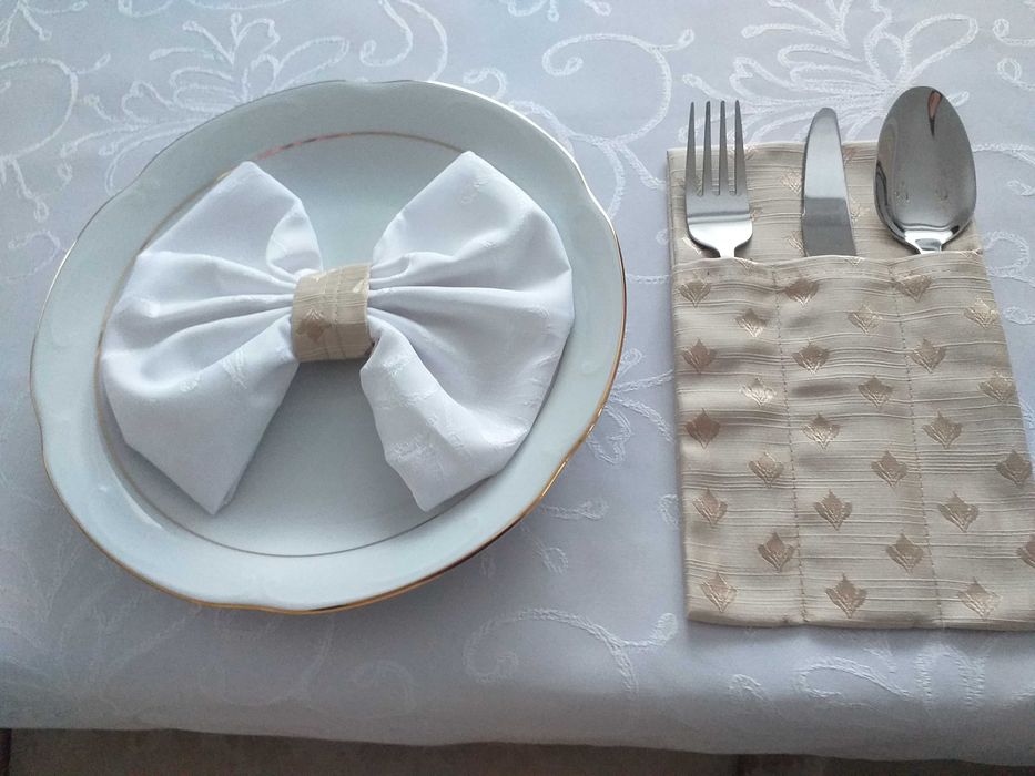 Kieszonki na sztućce dekoracje stołu