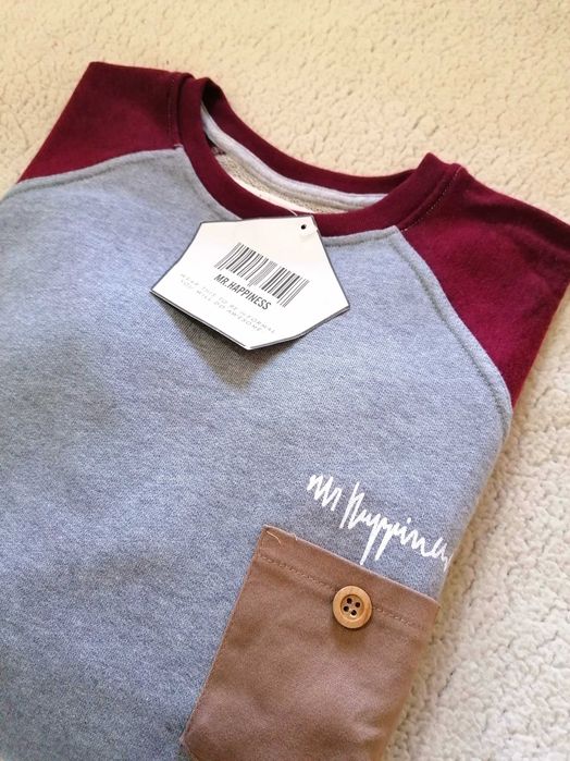 Camisola de Homem "Mr. Happiness" - Tamanho S (NOVA)