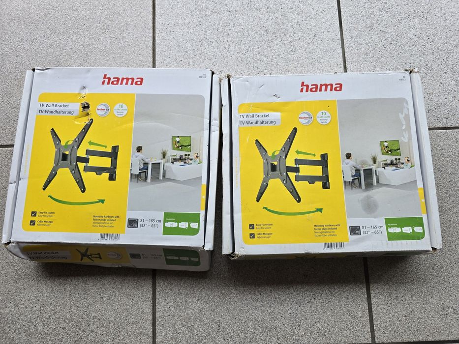 Hama Uchwyt ścienny do TV 32–65" Full Motion – nowy