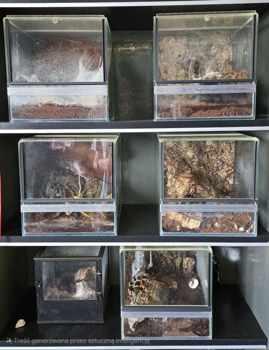 Pająki, ptaszniki, terraria