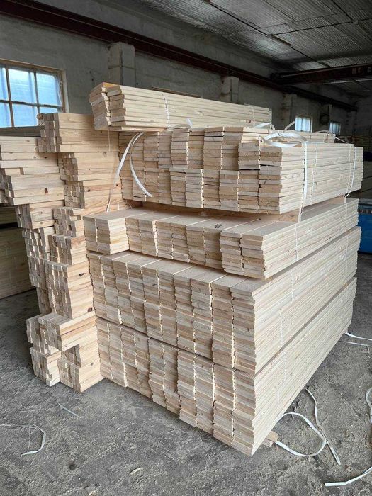 Рейка суха стругана 40*40 для декору . Усі розміри. Виробник