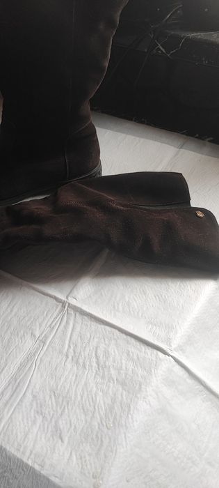 Замшеві сапоги  жіночі