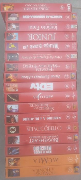 Vendo colecção de K7 VHS, grands clássicos