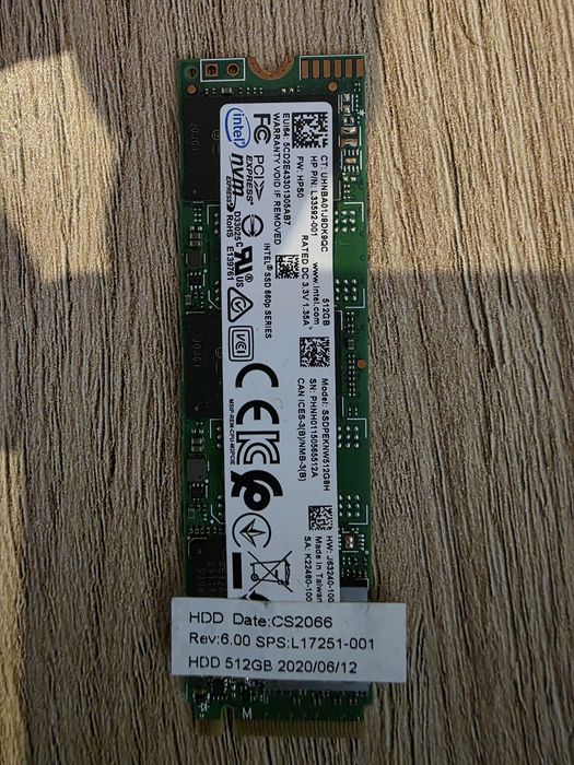 Dysk SSDPEKNW512G8H 512gb Intel M.2