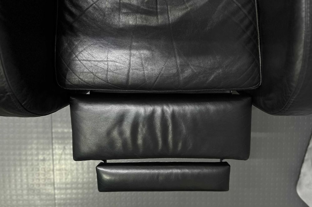 М'яке чорне шкіряне крісло-реклайнер/шкіряні крісла/меблі з Європи