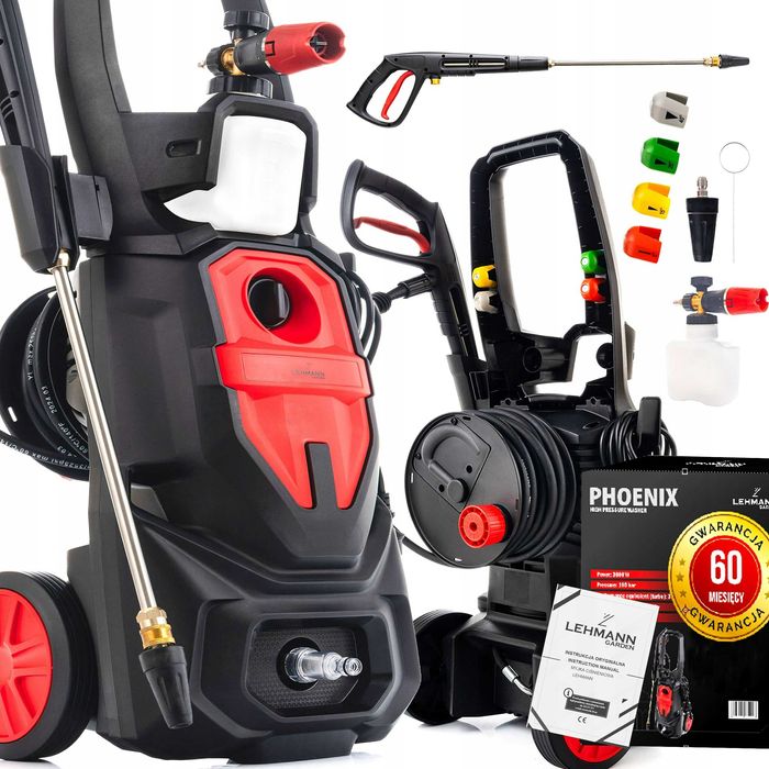Мийка високого тиску Lehmann 3000W 350бар. БЕЗЩІТКОВИЙ двигун. Насос ЛАТУНЬ. Мойка высокого давления. Керхер