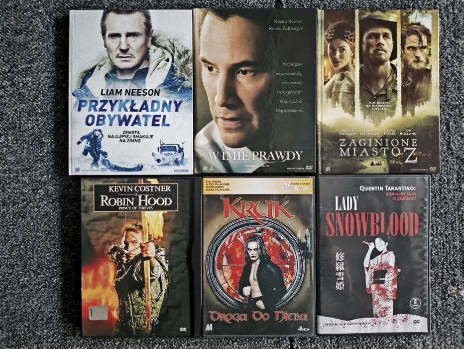 Filmy DVD różne płyty