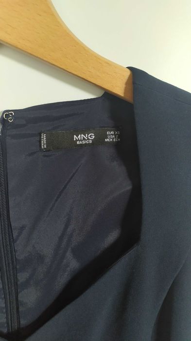 Mango - granatowa sukienka r. XS