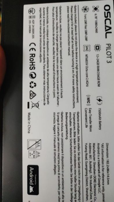 Blackview oscal pilot 3 36 /256 gb noktowizor najmocniejszy na rynku